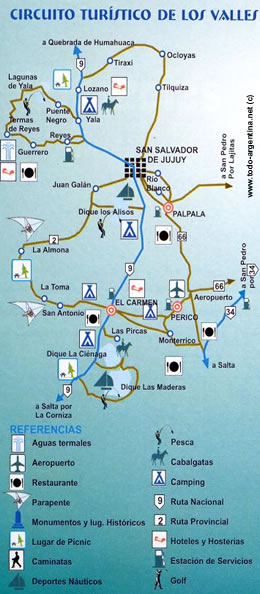 circuito de los valles Jujuy