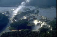 Vista panorámica de las cataratas del Iguazú