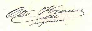 Firma del Ing. Otto Krause