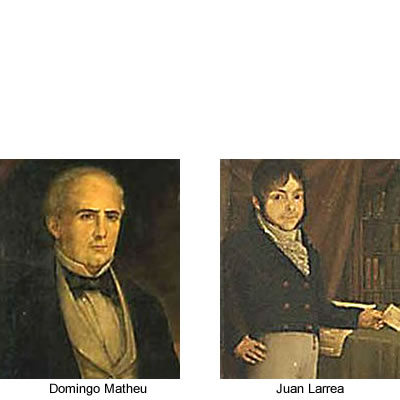 Juan Larrea y Domingo Matheu