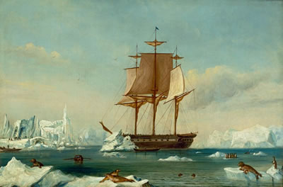 USS Vincennes en la Antártida