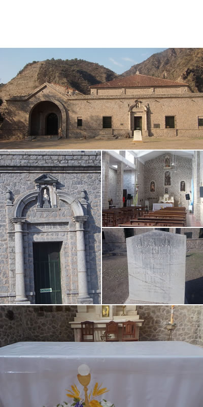 Las ruinas y la iglesia de la Iglesia de San Francisco  en Las Padercitas en La Rioja - turismo en la rioja