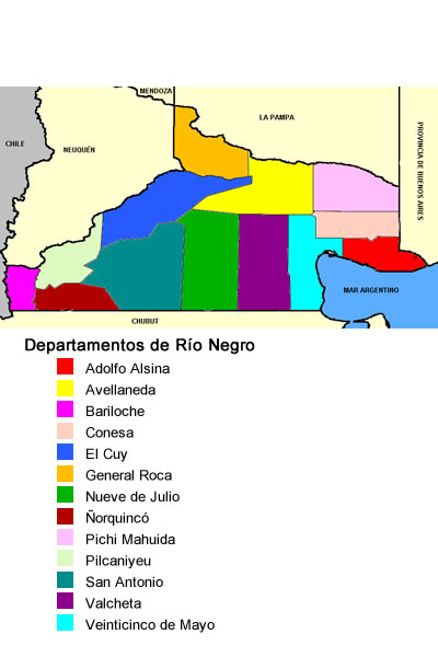 departamentos de Río Negro