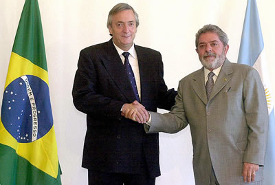 Kirchner y Lula se reunieron por la deuda externa