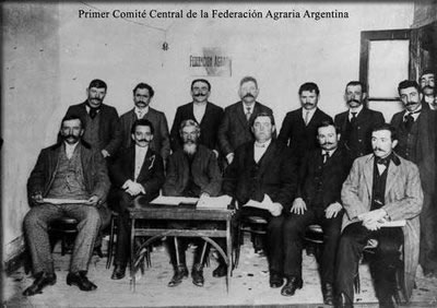 Primer reunion de la Federación Agraria Argentina