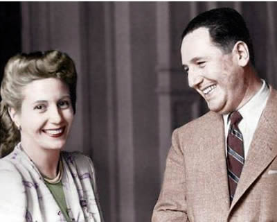 Pareja Eva Duarte y Juan Perón