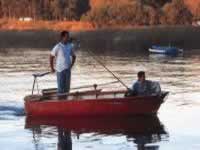 Pesca en laguna de Chascomús