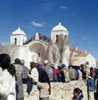 Capilla de Casabindo en una celebración