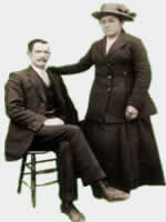 Pareja galesa en Trevelín en 1883