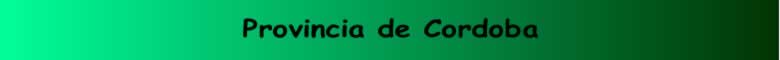Provincia de Cordoba