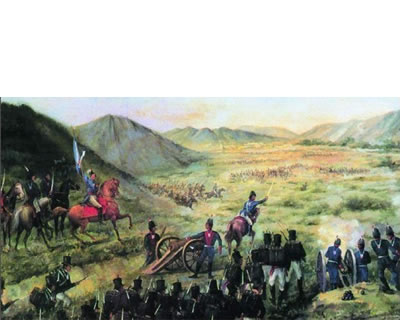 Batalla de Salta oleo del pintor Rafael del Villar (1942)