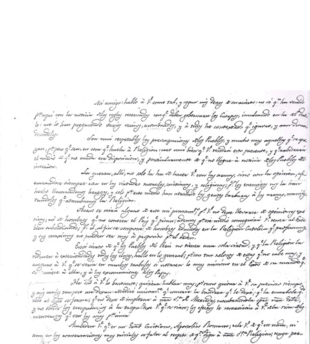 Carta original de Belgrano a San Martín.