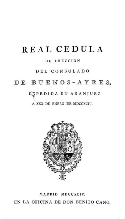 Real Cédula de la creación del Consulado