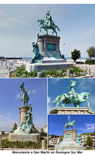 monumento a San martín en bolulogne sur mer