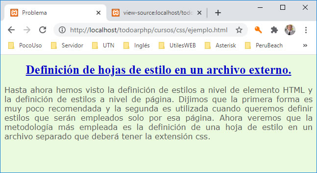 estilos en un archivo externo
