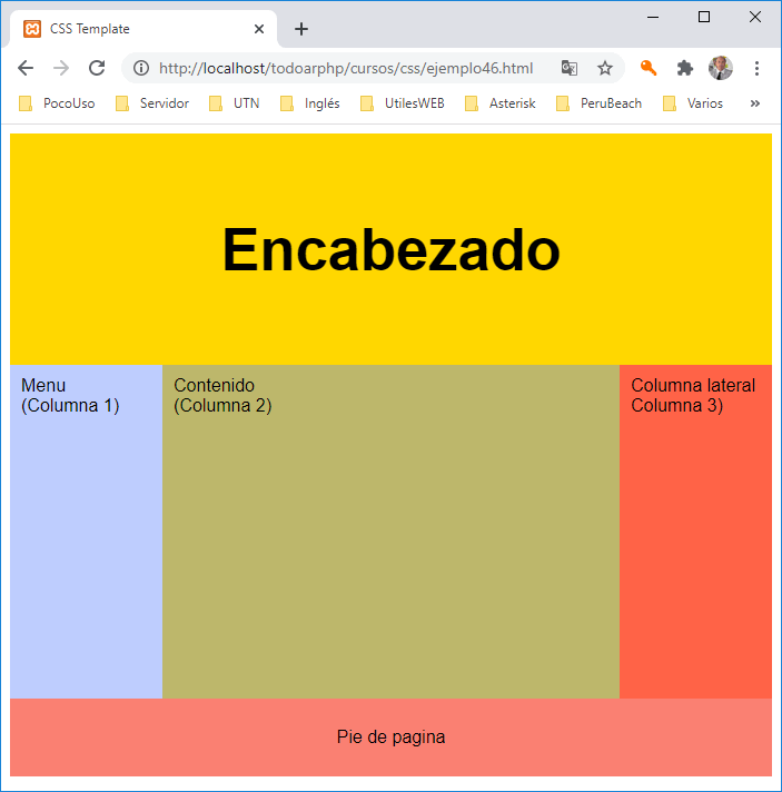 3 columnas no responsive