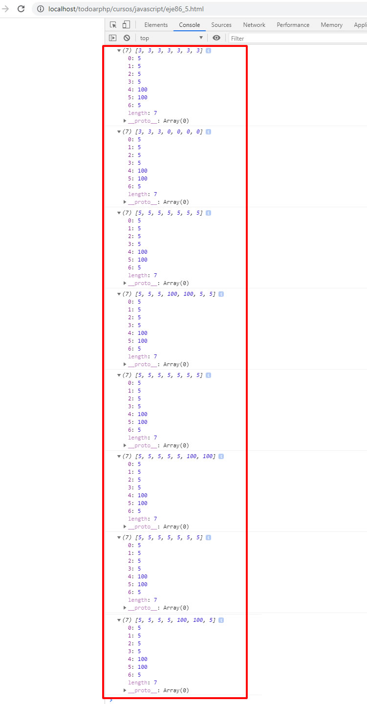 Array keys values entries fill