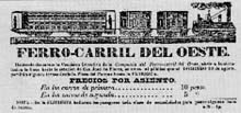 AGOSTO 1857 BUENOS AIRES SE INAGURA EL FERROCARRIL DEL OESTE - Foro de Historia