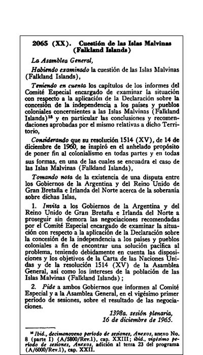 Texto de la resolución 2065 de las Naciones Unidas