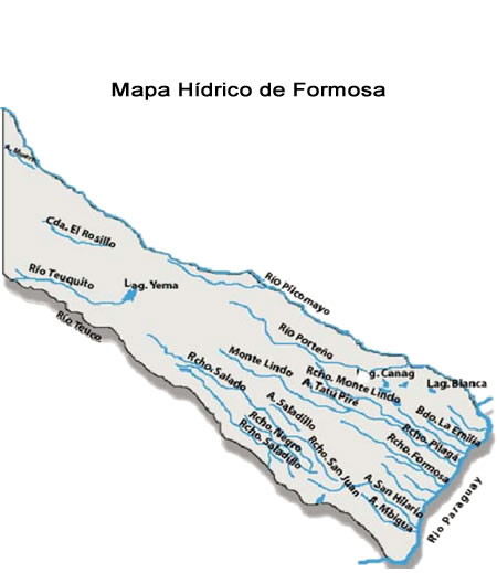 Los ríos y riachos de Formosa