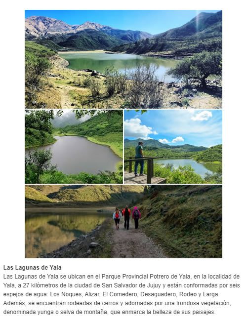 Las Lagunas de Yala se ubican en el Parque Provincial Potrero de Yala,