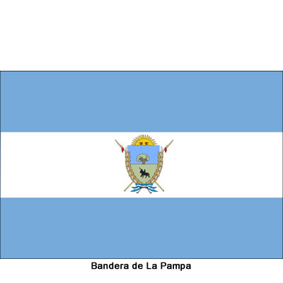 bandera de la provincia de la pampa