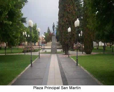 Plaza Principal San Martín , turismo de san luis