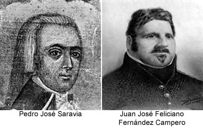 Gobernadores salta pedro Saravia y Juan Jose Fernandez Campero