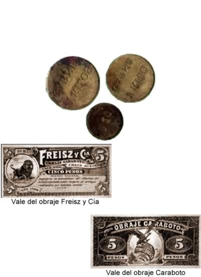 monedas de los ingenios a principios siglo XX