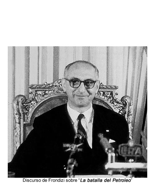 El 24 de julio de 1958 el presidente brindo un discurso ante el país, explicando los problemas y consecuencias que tenía seguir importando petróleo. El gobierno anunció 