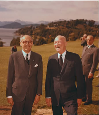 Dwight Eisenhower estuvo en Bariloch Entre el 27 y el 29 de Febrero 1960