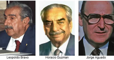 La dictadura comenzó a poner políticos civiles en las provincias como Jorge Aguado en la provincia de Buenos Aires durante las dictaduras de Galtieri y Bignone, del 14 de enero de 1982 al 11 de diciembre de 1983, Horacio Guzmán un ex radical  fue 