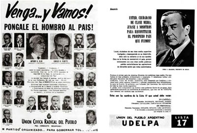 Afiches de las elecciones de 1963