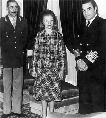 Videla , Isabel y Massera