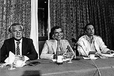 Cafiero, Menem y Grosso