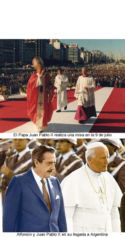 Visita del Papa Juan Pablo II  a la Argentina