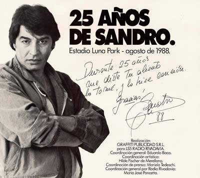 Los 25 años de Sandro