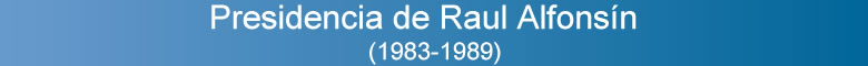 Presidencia de Alfonsin (1983-1989)