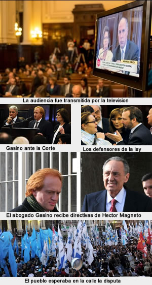 Audiencia por la ley de medios