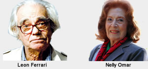Nelly Omar y Leon Ferrari