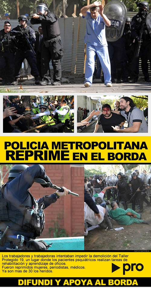 Represion en el Borda