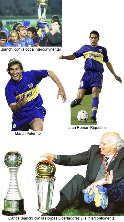 El año de Boca Junior ganador torneo local, Copa Libertadores y Copa Intercontinental