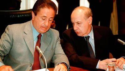 Roberto Lavagna y Eduardo Duhalde en 2002