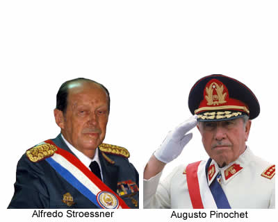 Murieron los dictadores Stroessner y Pinochet