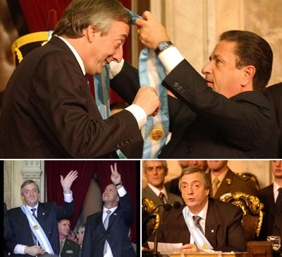 Asunción presidencial de  Néstor Kirchner