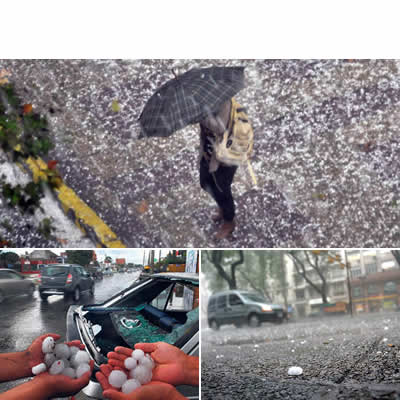 Granizó en Buenos Aires