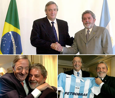 Néstor Kirchner y Lula da Silva una excelente relación