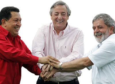 Lula ,  Chávez Y kIRCHNER