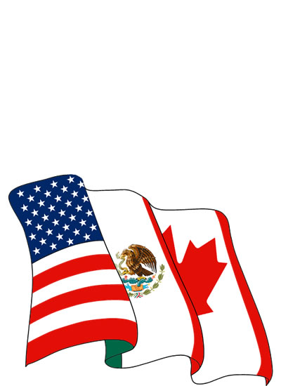 Logotipo del Tratado de Libre Comercio de América del Norte (TLCAN)