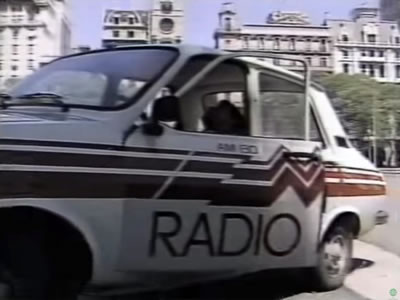 Auto de Radio Mitre del periodista Fernando Carnota